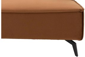 Goossens Hoekbank Hercules bruin, stof, 2,5-zits, modern design met ligelement links