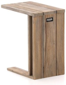 Bijzettafel tuin ROUGH | Rechthoekig  | Tuintafel Teakhout | 45x29cm | Kees Smit Tuinmeubelen
