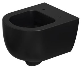Xenz Gio randloos toilet 47cm met vortexspoeling zwart mat