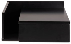 Zwevend Nachtkastje Zwart - 40x32x16.5cm.