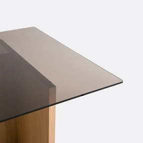 Tafel, smoked glas, 6/8 personen, Archita