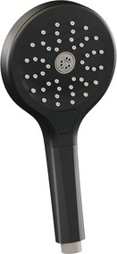 Brauer Stripe thermostatische badkraan met glijstang en 3 standen handdouche zwart mat