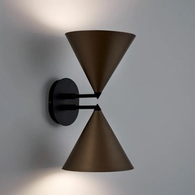 Wandlamp met dubbele kegel, Moke