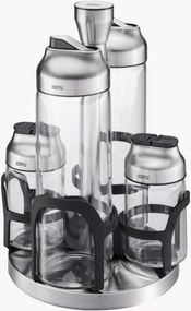 Kruidenrek Kippo van borosilicaatglas voor azijn, olie en specerijen, 5-delig