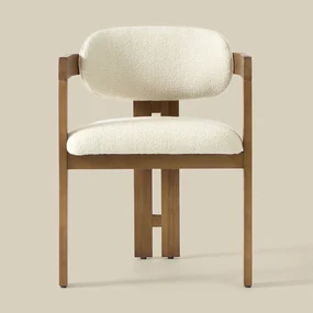 Wabi Sabi Eetkamerstoel Met Armleuning Naturel