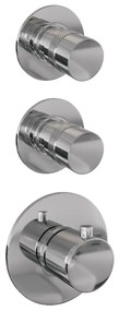 Brauer Chrome Edition complete inbouw regendouche met staafhanddouche, rechte wandarm, glijstang en hoofddouche 20cm set 13 chroom