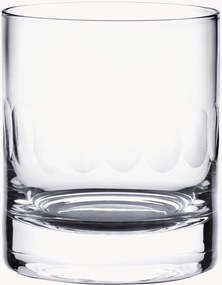 Mondgeblazen kristallen whisky glazen Lens, 2-delig