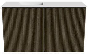 Mondiaz Joya 70cm toiletmeubel shadow met wastafel faye links zonder kraangat talc
