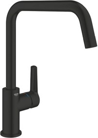 Grohe Start verhoogde keukenmengkraan hoekig mat zwart