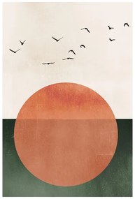 Art Print Kubistika - Rising, (40 x 60 cm)