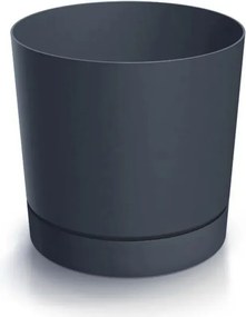 Prosperplast Tubo P Bloempot met schotel -Ø 29,2 cm - Antraciet