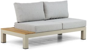 Loungeset 6 personen Aluminium/Teak Taupe Lifestyle Garden Furniture Vittoria