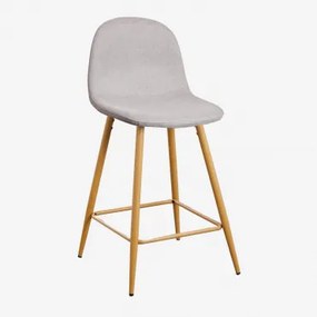 Verpakking Van 2 Glamm Hoge Krukken Grijs – Beton & ↑65 Cm & Natuurlijk Hout - Sklum