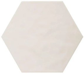 Cifre Ceramica wandtegel - 17.5x17.5cm - 9mm - Zeshoek - Wit/creme glans SW07310745-2