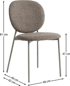 Moderne Stoelen Stapelbaar Bruin