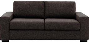 Goossens donkerbruin, stof, 2,5-zits, stijlvol landelijk