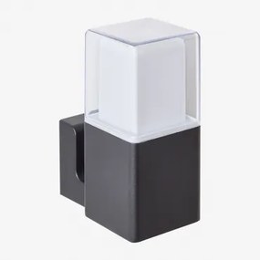 Led Buitenwandlamp In Aluminium Torevi Zwart & A - Sklum