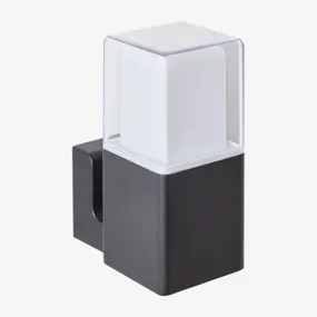 Led Buitenwandlamp In Aluminium Torevi Zwart & A - Sklum