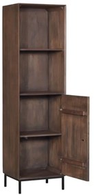 Starfurn Madison Walnoot Boekenkast Walnoot Mangohout - 55x45x200cm.