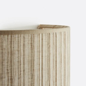 Wandlamp in geplooid linnen H18 cm, Jakoma