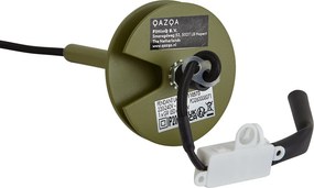 Moderne hanglamp groen met ingebouwde plafondplaat - Chuba