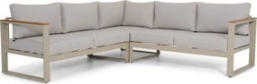 Hoek loungeset 5 personen Aluminium Zand/Beige  Domani Furniture Nordic