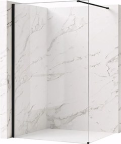 Walk-in douchewand Rea Flexi Transparent / Black 100