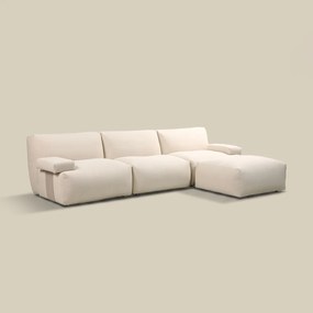 Modulaire Bank Met Hocker Creme