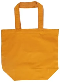 Shopper, bio-katoen, honinggeel, 45 x 37 x 19 cm