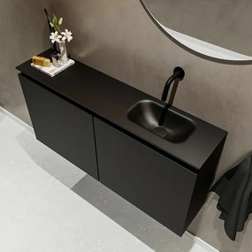 Mondiaz Ture 100cm toiletmeubel urban met wastafel urban rechts geen kraangat