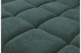 Goossens Excellent Bank Kubus - 30 X 30 Cm Stiksel blauw, stof, 1,5-zits, modern design met chaise longue rechts