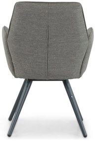 Tuinset 6 personen 220 cm Outdoor textiel Grijs Lifestyle Garden Furniture Andorra/Azzurro