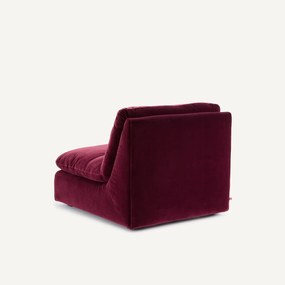 Modulaire fauteuil in fluweel, GIULIANO