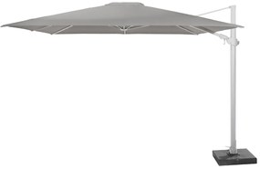 4 Seasons Outdoor Siesta 300 x 300 cm parasol charcoal/wit frame SALE Parasol antraciet weerbestendig