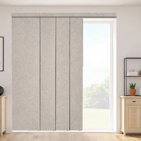 VEVOR Paneelgordijnen, uitschuifbaar van 116 cm tot 218 cm (B), snijdbare paneelgordijnen tot 243 cm (H), verticale verduisterende schuifgordijnen voor schuifdeuren in de patio, bruin