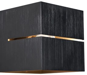 Moderne wandlamp gunmetal met lichteffect - Transfer Groove Modern G9 vierkant Binnenverlichting Lamp