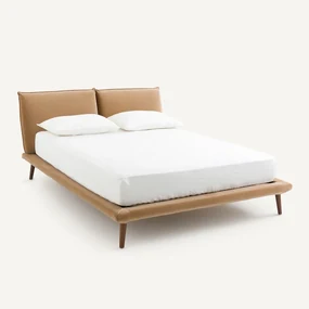 2-persoonsbed in fluweel, Aurore, design E. Gallina