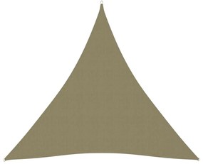 vidaXL Zonnescherm driehoekig 4,5x4,5x4,5 m oxford stof beige