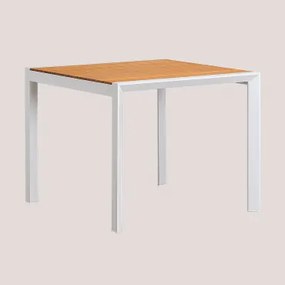 Archer Classic Tuintafel Van Eucalyptushout En Aluminium 90 X 90 Cm & Gardenia Wit - Sklum