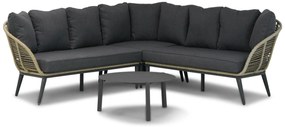 Hoek loungeset 4 personen Aluminium/wicker Taupe Coco Coco Leonardo