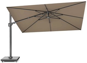 Zweefparasol  2.6x3.5m T2 premium (excl. voet) Taupe-naturel-bruin Platinum Challenger