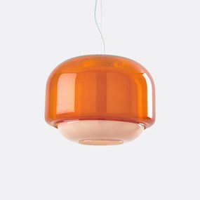 Hanglamp van gekleurd glas Ø30,5 cm, KINOKO