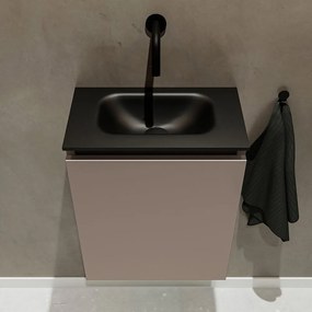 Mondiaz Ture 40cm toiletmeubel smoke met wastafel urban midden geen kraangat