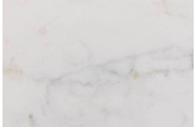 Goossens Nachtkastje Stone White, marmer wit, elegant chic, 46 x 62 x 27 cm