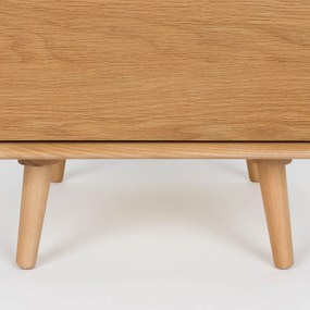 Zuiver Rise Natural Design Ladenkast Gebogen Eikenhout - 40x45x112cm.