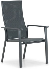 Tuinset 4 personen 180 cm Aluminium/textileen Grijs Hartman Sitges/Mateo