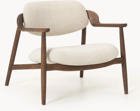 Loungefauteuil Rae van eikenhout