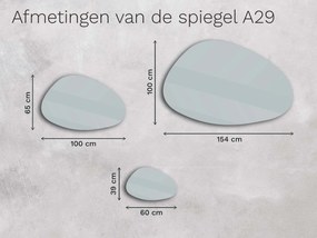 Organische LED spiegel met verlichting A29 60x39