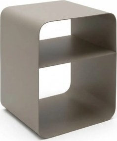 Stalen Bijzettafel Brons - 38 X 33cm.