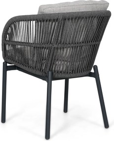 Tuinset 4 personen 125 cm Rope Grijs Lifestyle Garden Furniture Monaco/Ancona